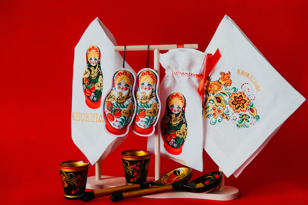 Вышивка "Хохлома" Вышивка "Хохлома"